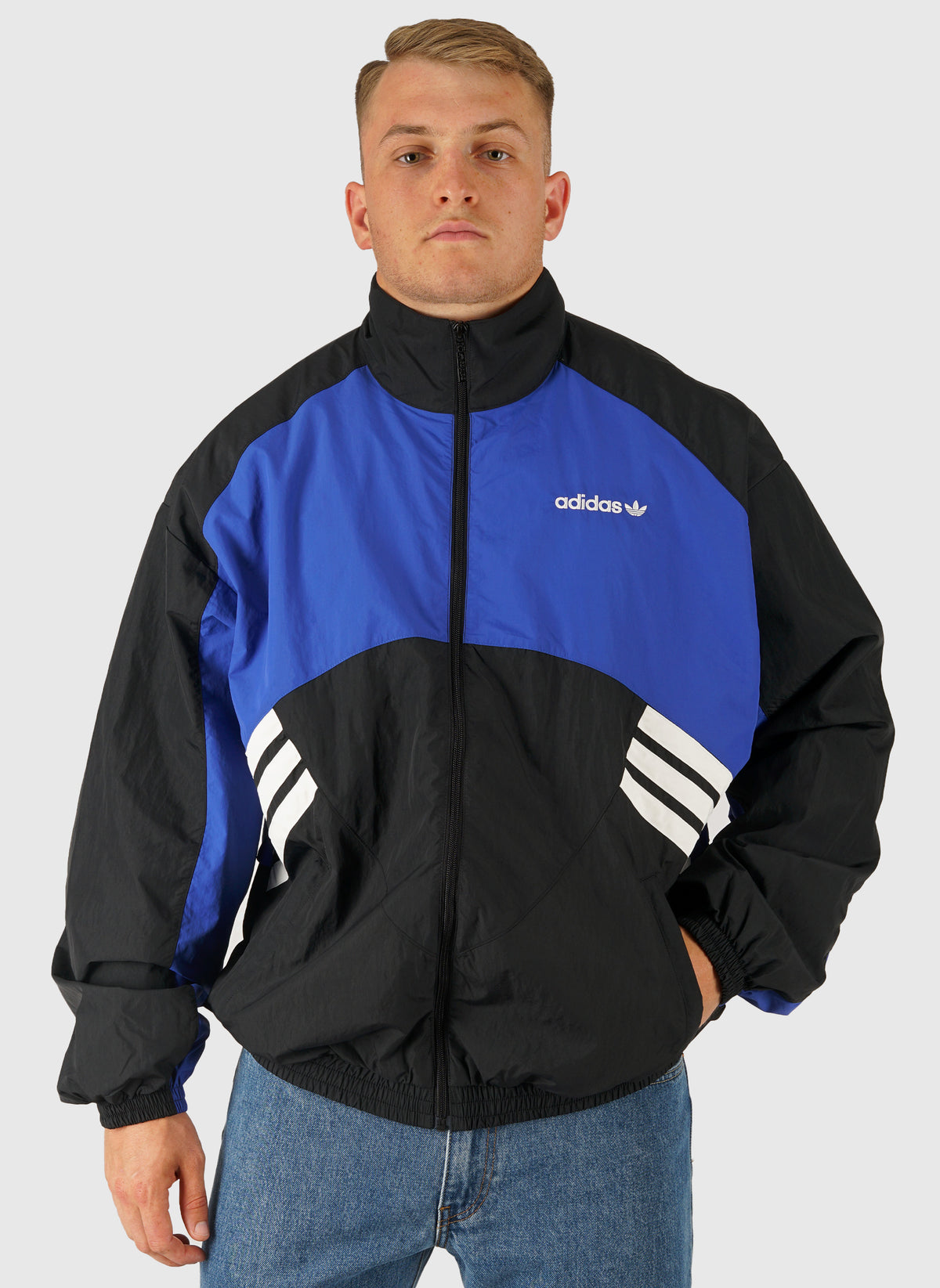 Munich 93 Tracktop - Black/Royal Blue