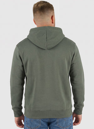 Basic Zip Hoodie -  Dark Olive
