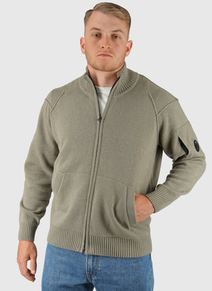 Lambswool Full Zip Sweatshirt - Fallen Rock