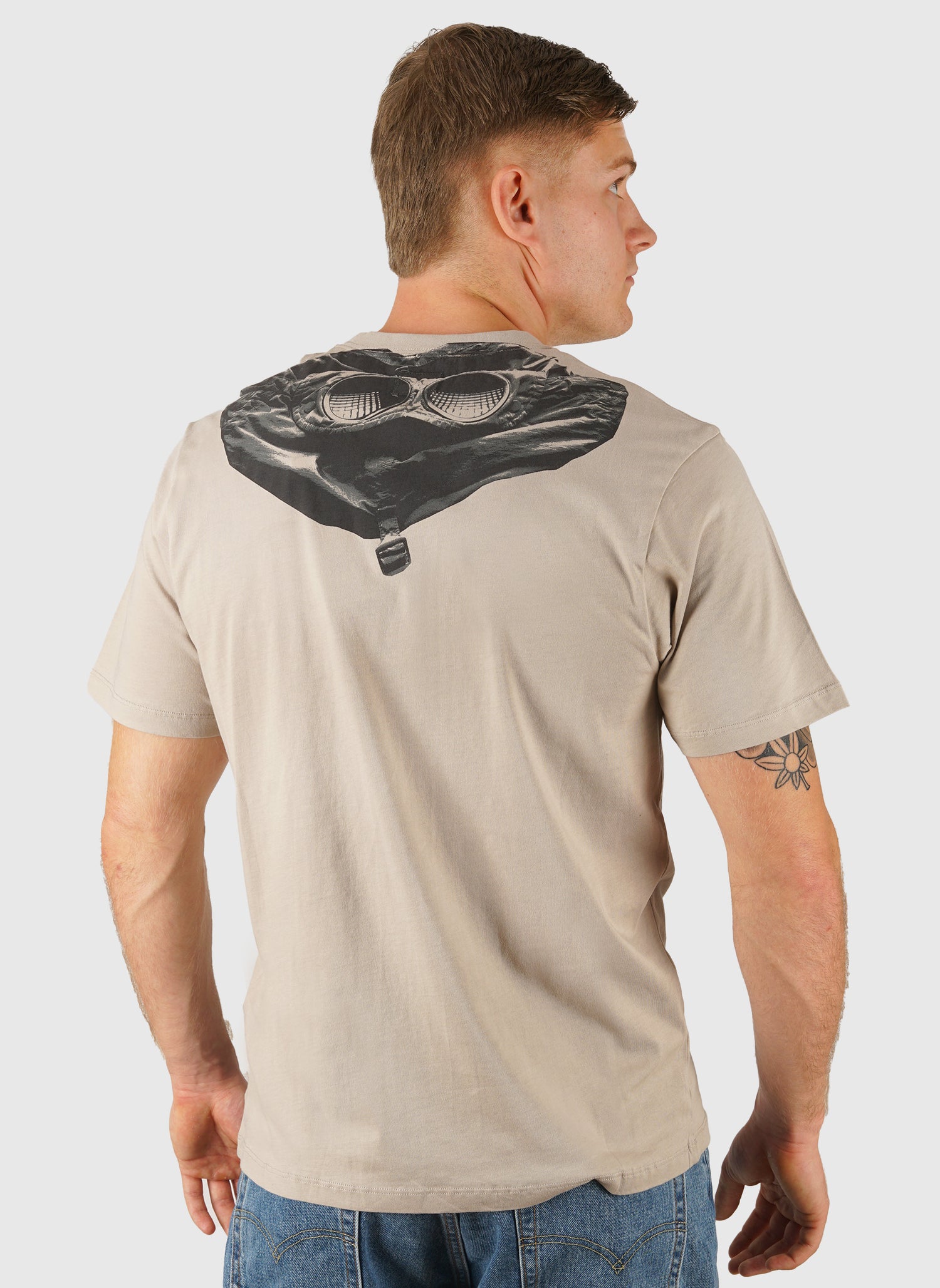 Jersey Goggle Graphic T-Shirt - Dove