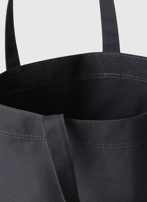 Cotton Tote Bag - Asphalt Grey/TNF White