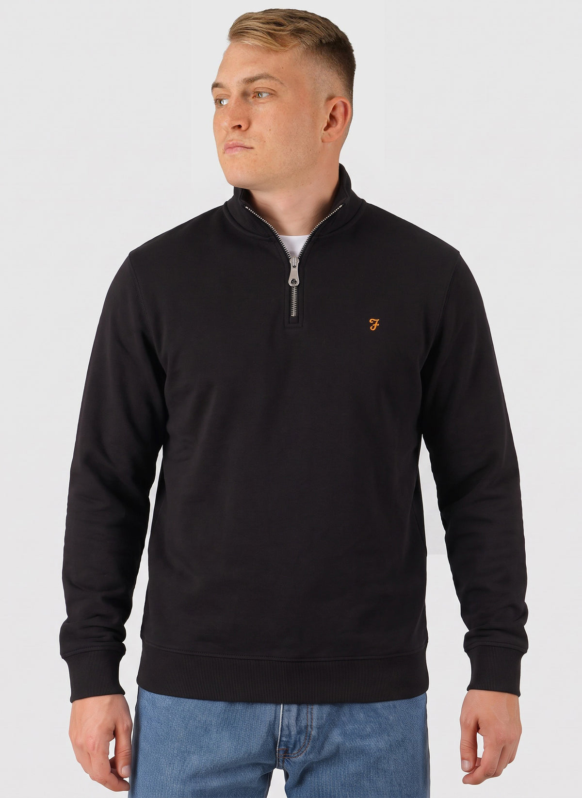 Arnold 1/4 Zip Sweatshirt - Black