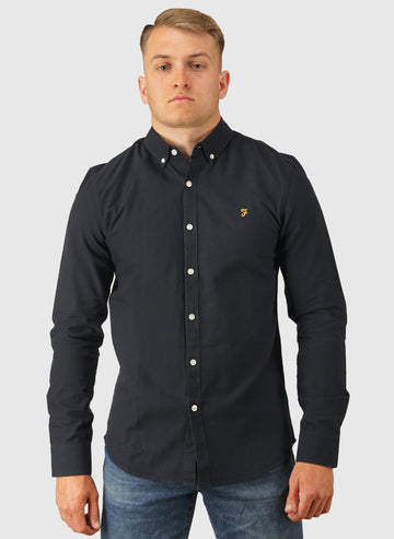 Brewer Slim Fit Shirt - Navy