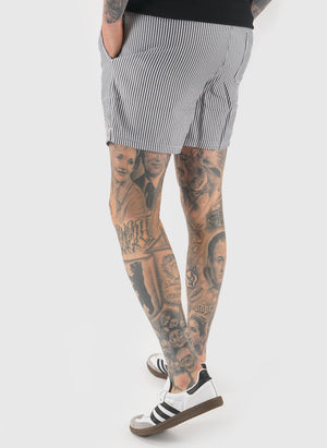 Colbert Seersucker Swim Short - True Navy