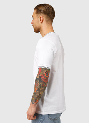 Fine Tipped T-Shirt - White/Everglade