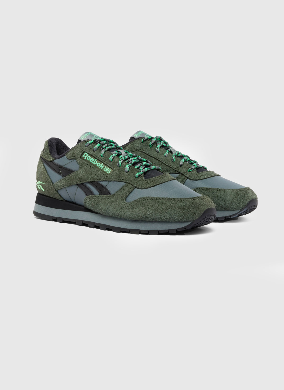 Classic Leather - Dark Fog/Black/Grit Green