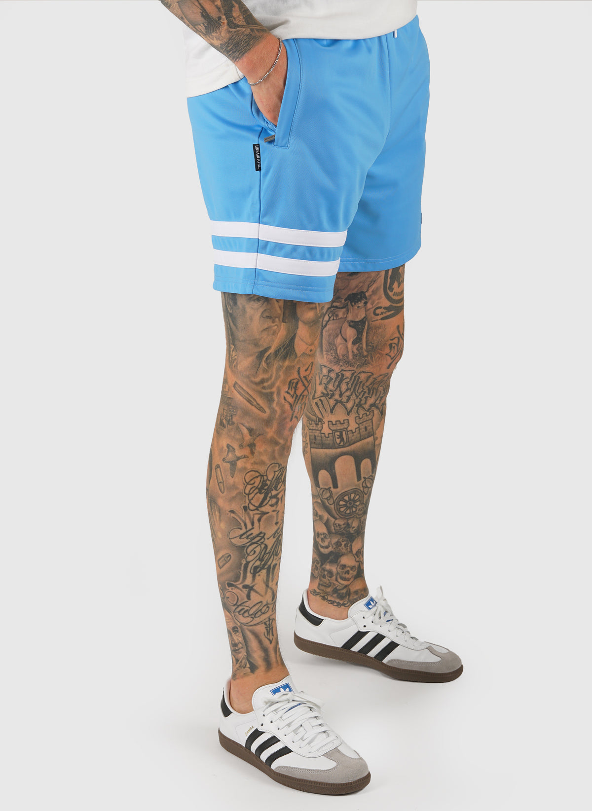 DMWU Athletic Shorts - Skyblue