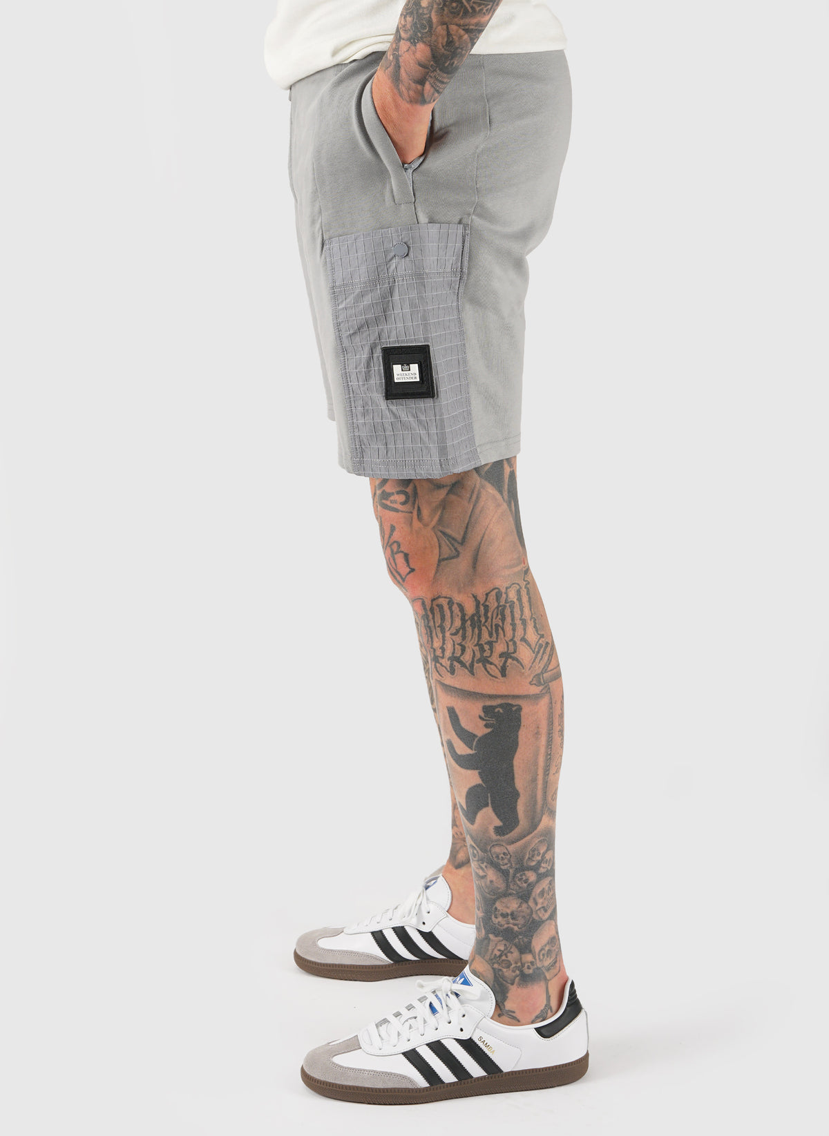 Chiyoda Ripstop Pocket Shorts - Grey