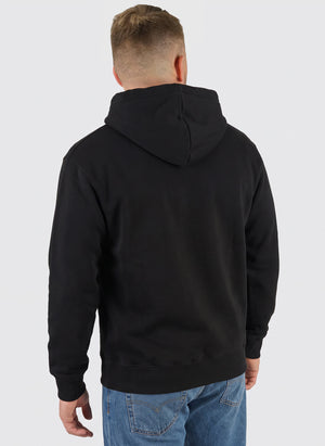 Basic Zip Hoodie -  Black