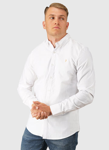 Brewer Slim Fit Shirt - White