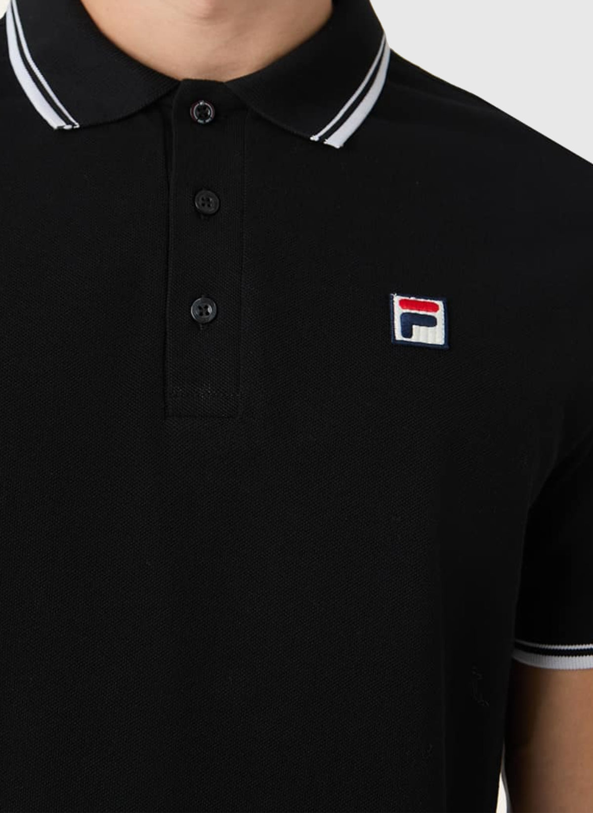 Biella Tipped Poloshirt - Black