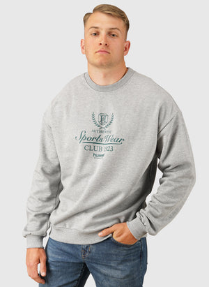 Loose Club Sportswear Sweatshirt - Grey