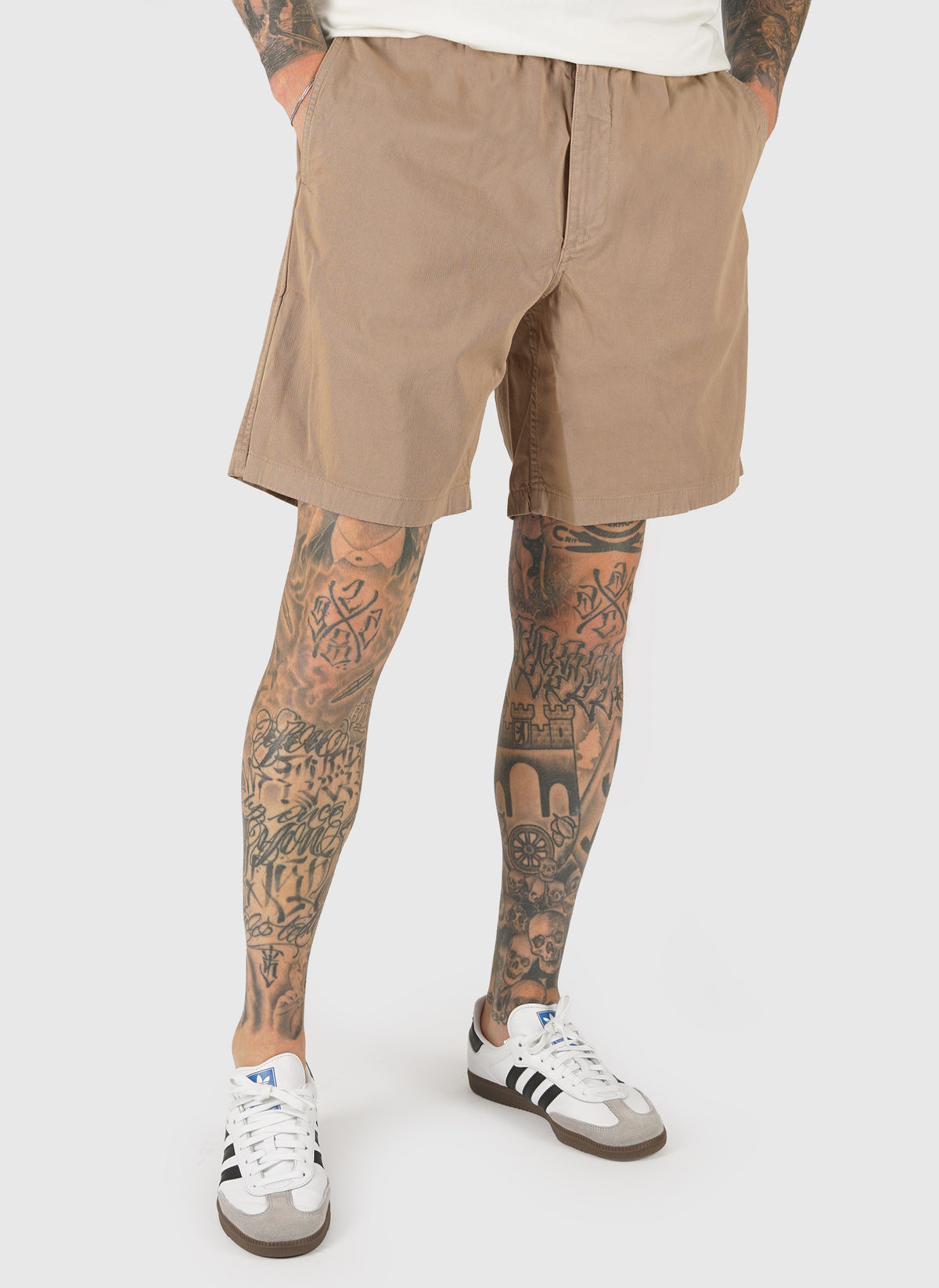 Trysil Regular Organic Stretch Twill Short - Utility Khaki
