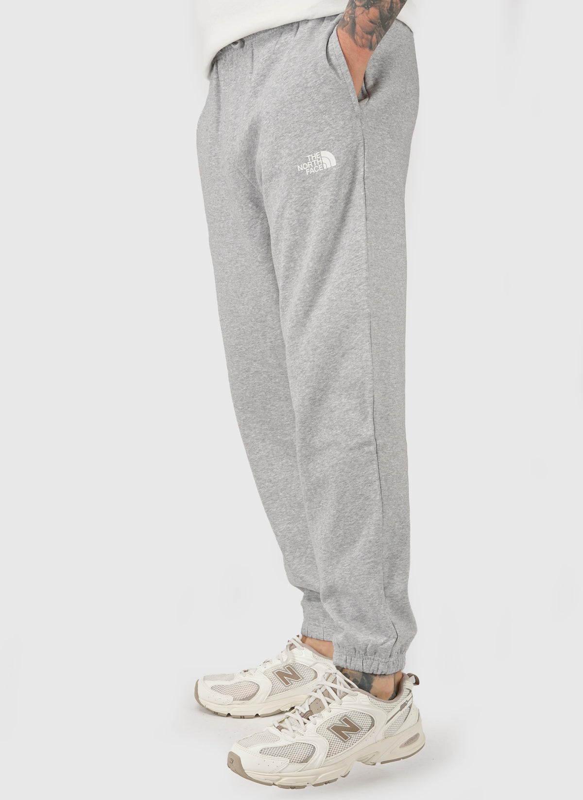 Simple Dome Regular Tapered Jogger - Light Grey Heather