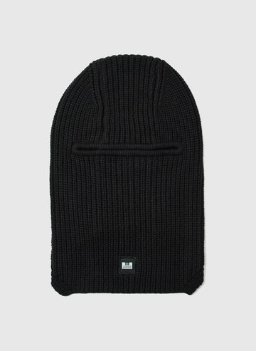 Oden Rib Knit Sturmhaube - Black