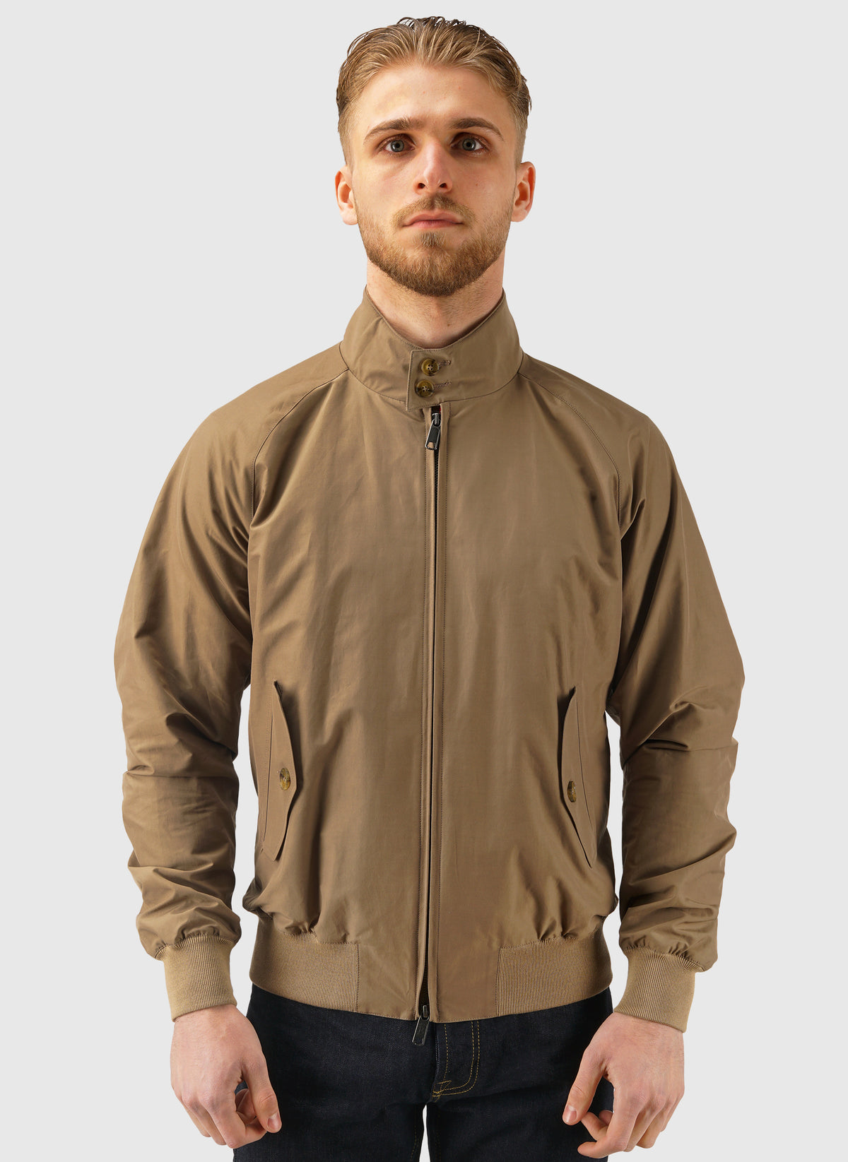 G9 Classic Harrington Jacket - Tan