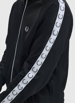 Taped Track Jacket - Black
