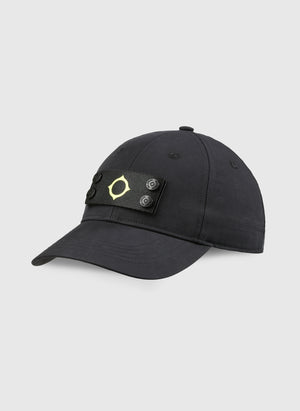 Badge Baseball Cap - Jet Black