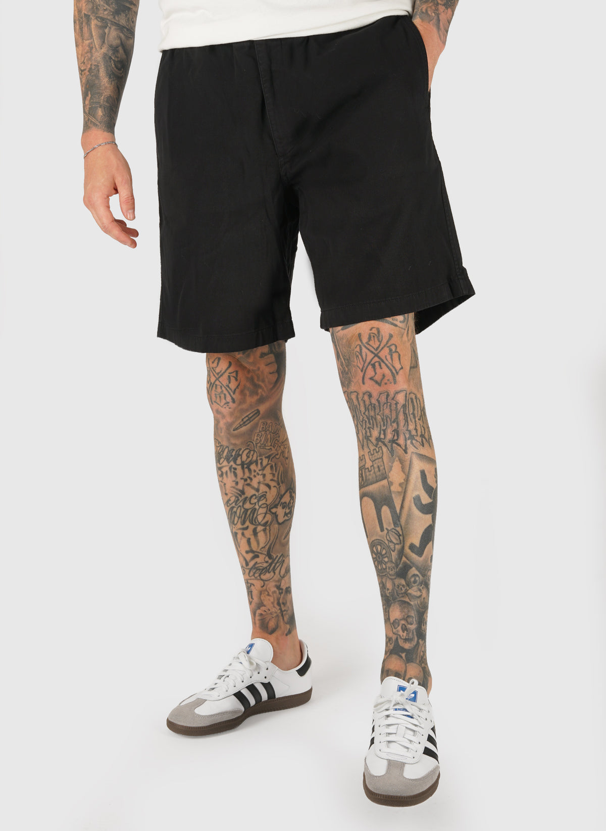 Trysil Regular Organic Stretch Twill Short - Black