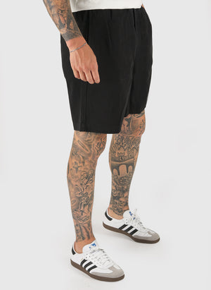 Trysil Regular Organic Stretch Twill Short - Black