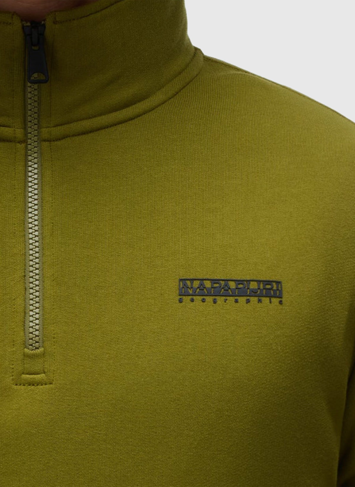B-Small Box Half Zip Sweatshirt - Avocado