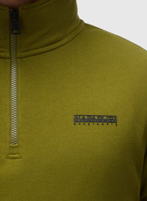 B-Small Box Half Zip Sweatshirt - Avocado