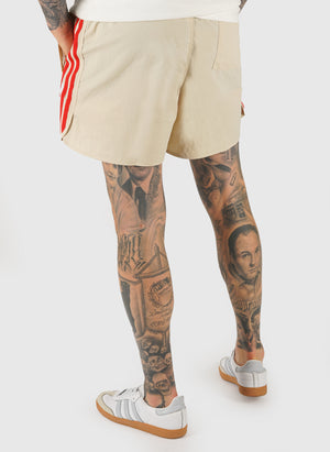 Sprinter Shorts - Crystal Linen/Better Scarlet