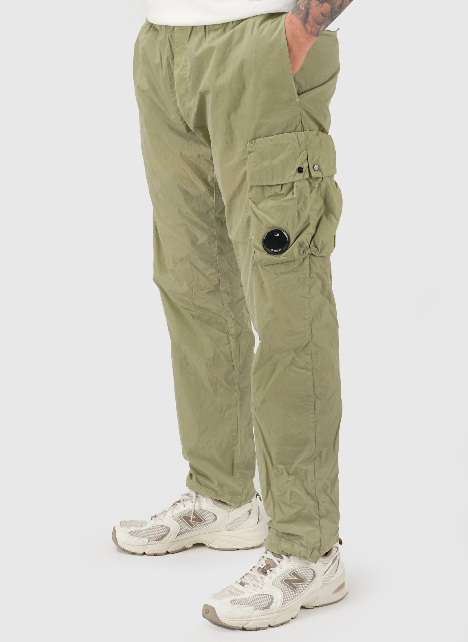 Chrome-R Cargo Lens Pants - Moss Gray