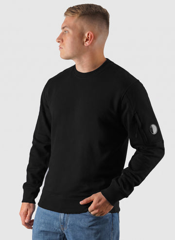 Lens Crew Neck Sweatshirt - Black