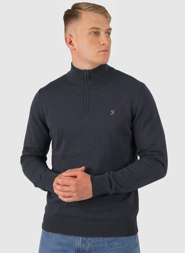 Redchurch 1/4 Zip Troyer - True Navy