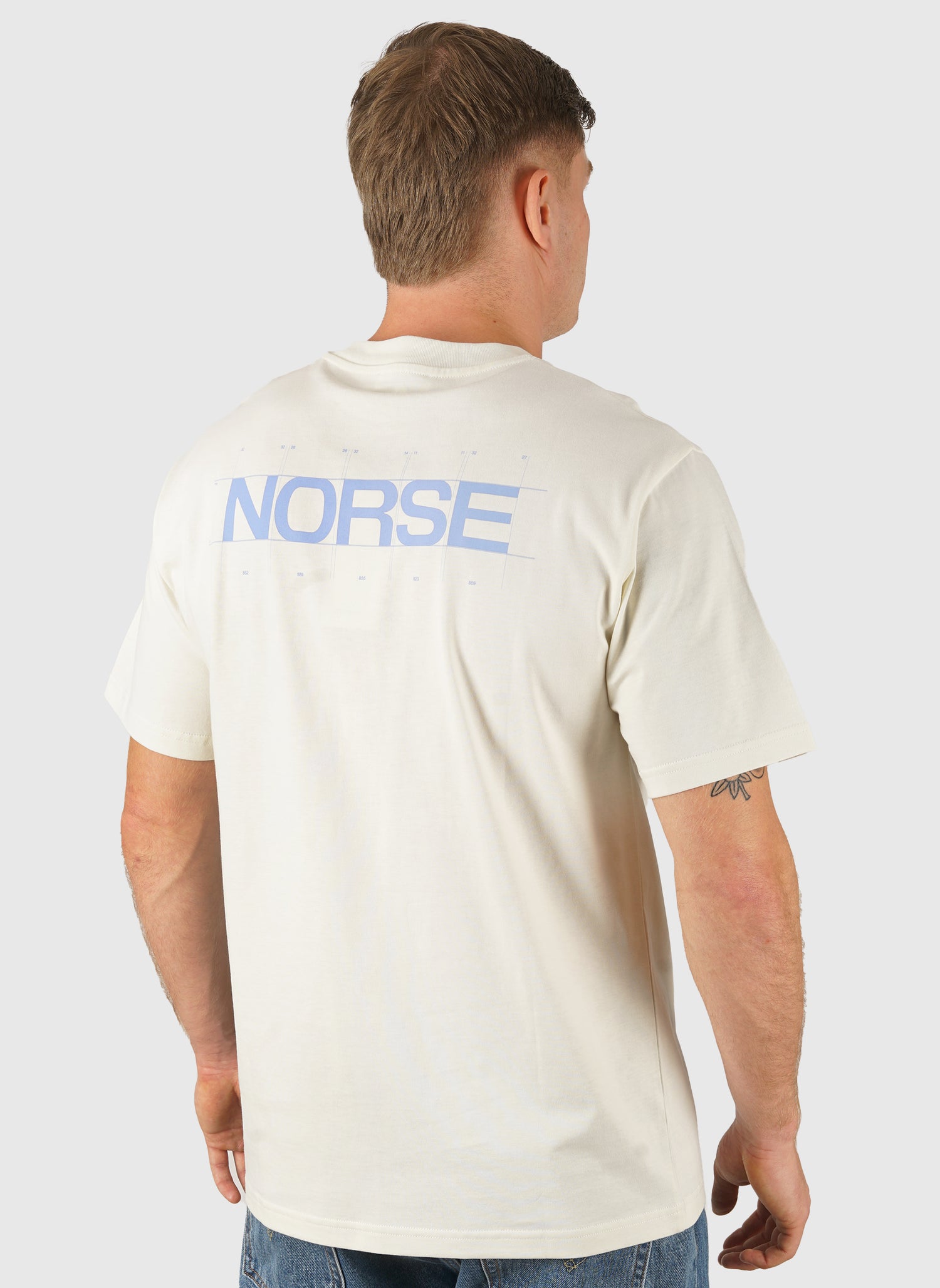Norse x BST Back Print T-Shirt - Kit White