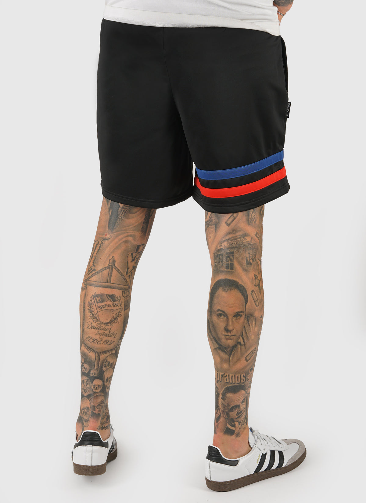 DMWU Athletic Shorts - Black Tricolore