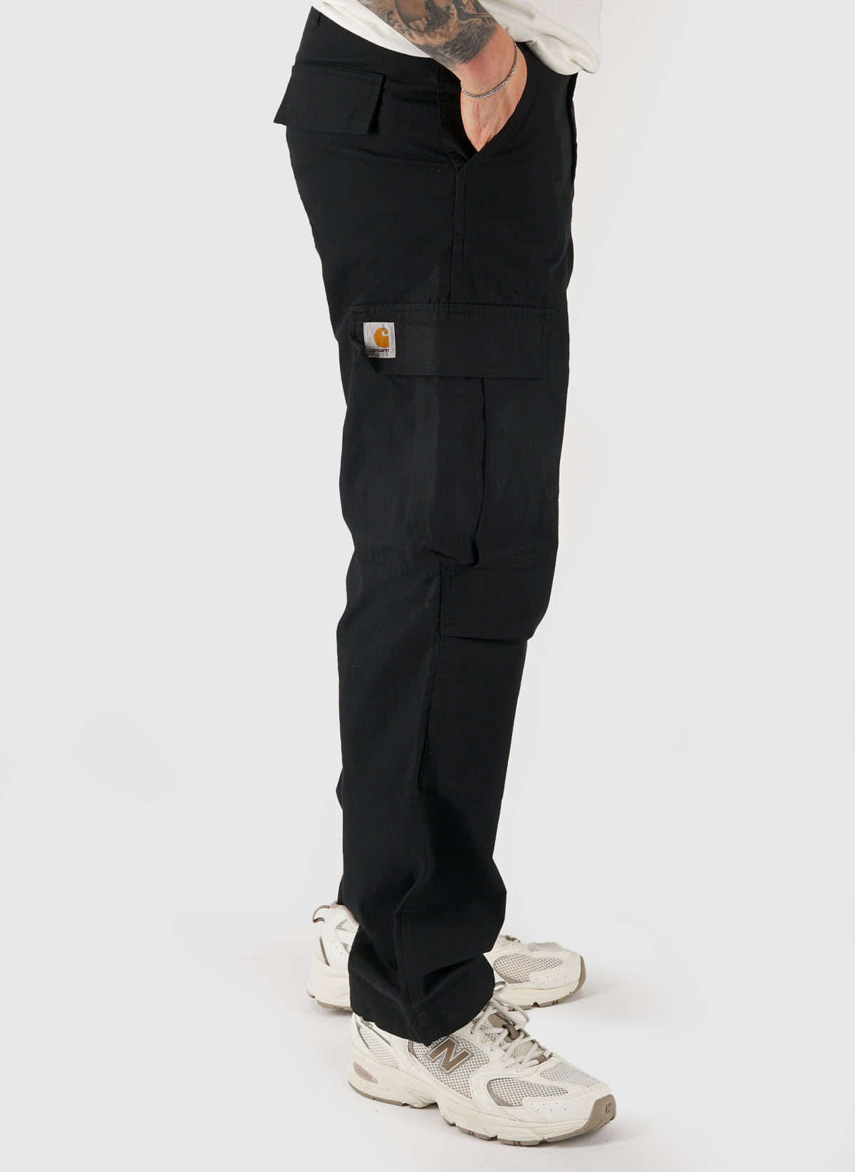 Regular Cargo Pant - Black Rinsed