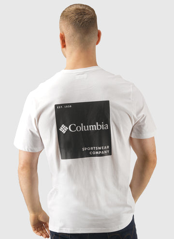 CSC Logo Back T-Shirt - White Boxy Bra
