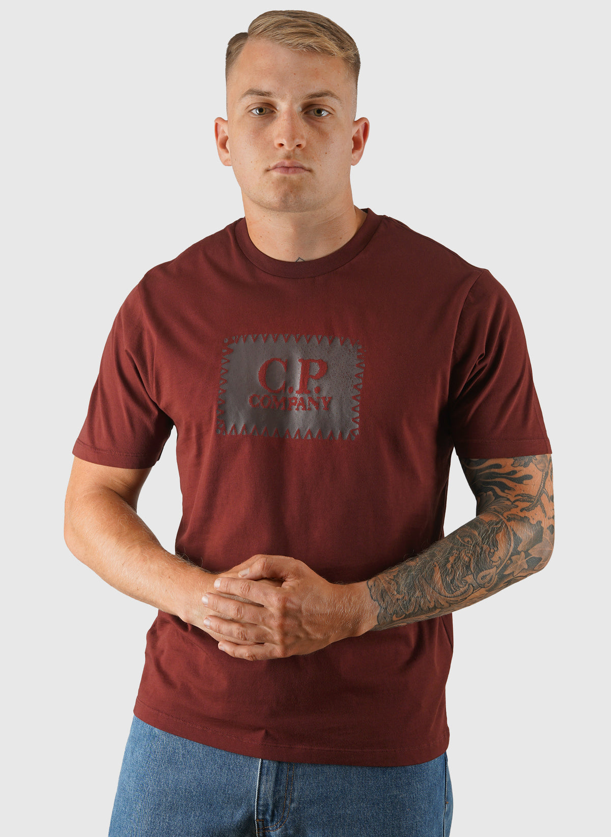 Jersey Label T-Shirt - Andorra Red
