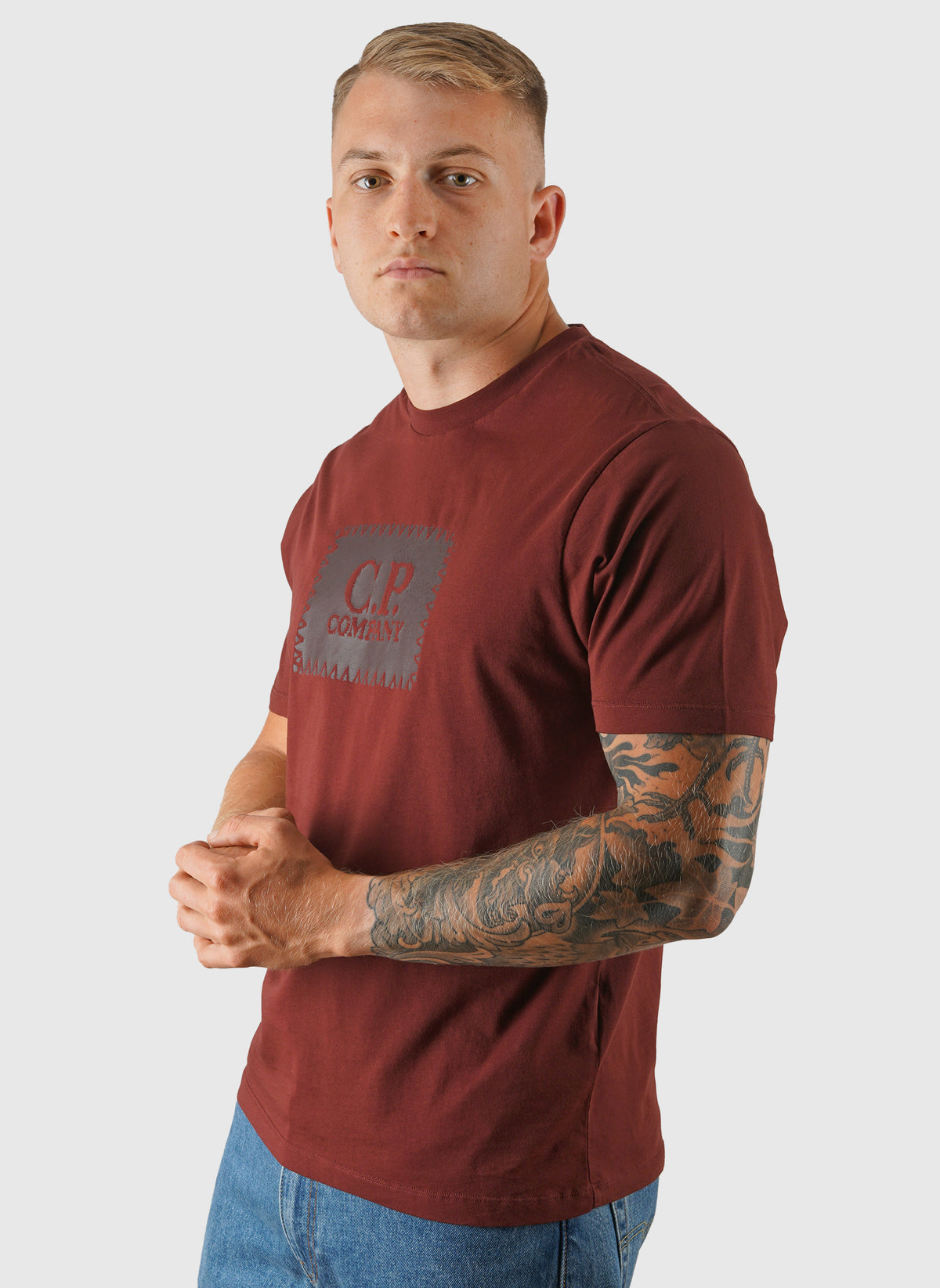 Jersey Label T-Shirt - Andorra Red