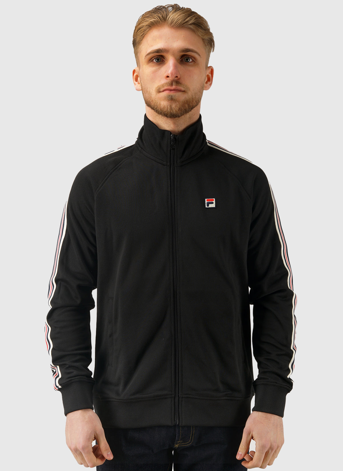 Biella Pique Trackjacket - Black