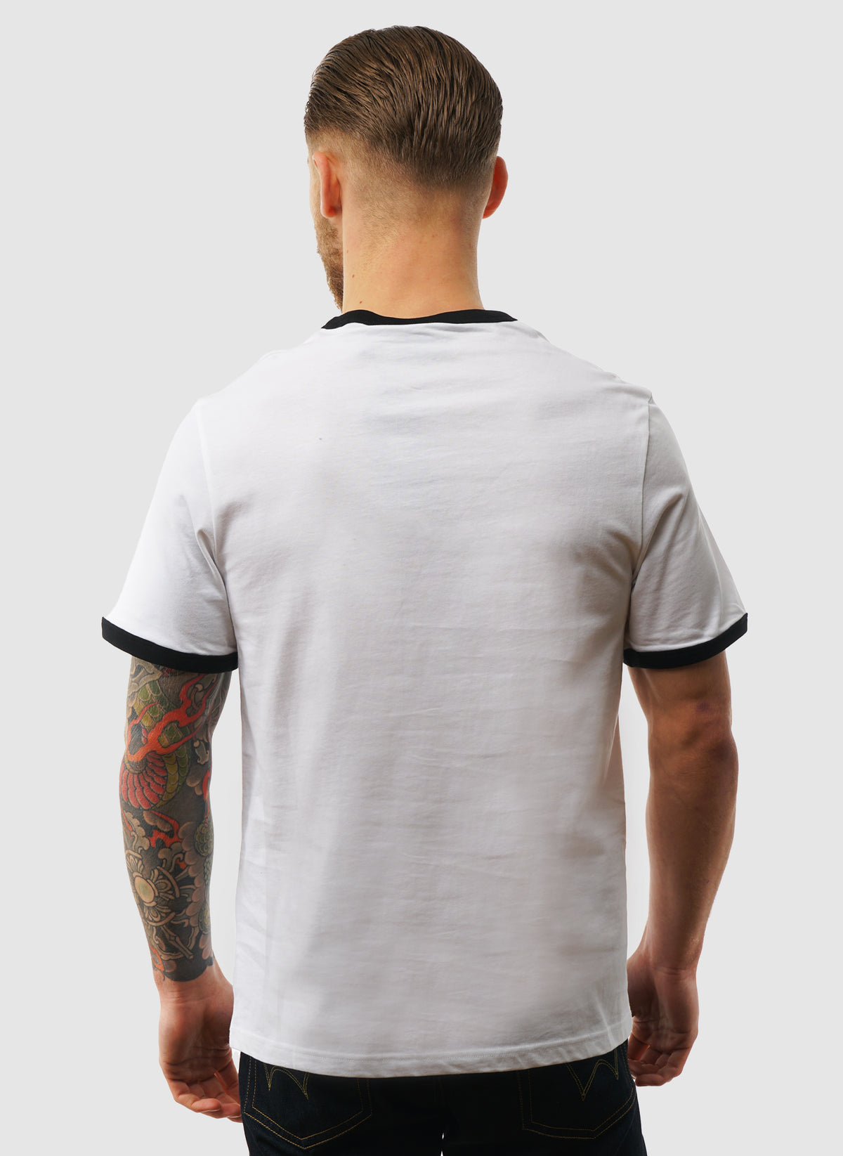 Ringer T-Shirt - White/Jet Black
