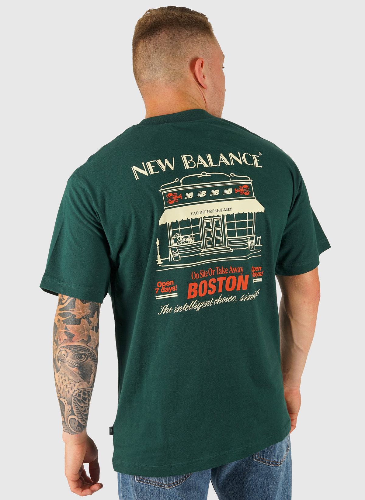 Grab a Bite Boston T-Shirt -  Nordic Green