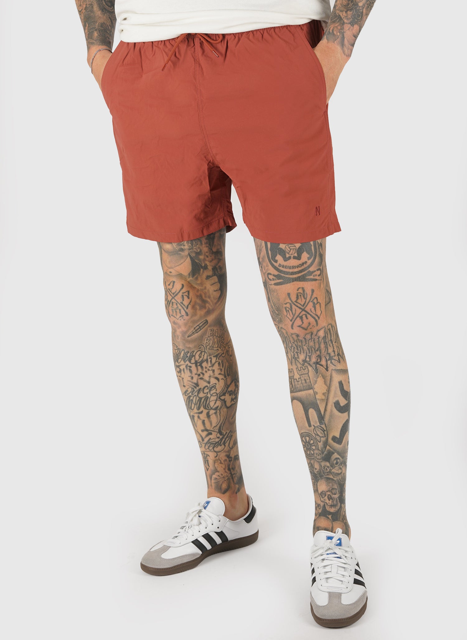 Kattegat Nylon Swim Short - Cowhide