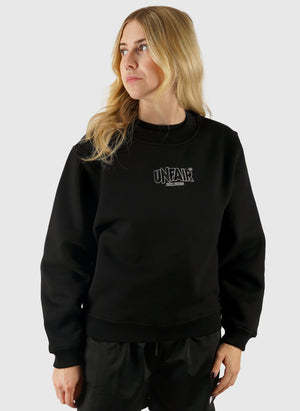 Classic Label Womens Crewneck Sweatshirt - Black