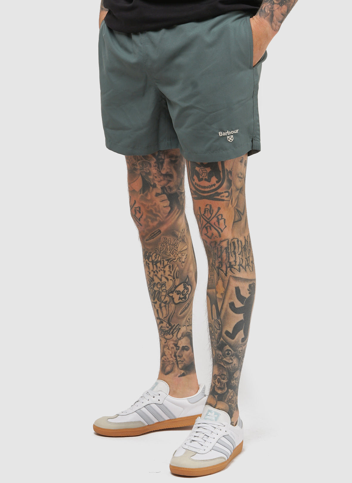 Staple Logo Swim Shorts - Vintage