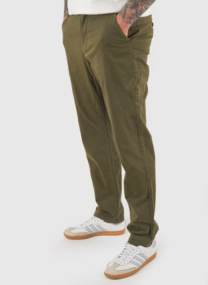 Norwood Regular Twill Chino - Olive Green
