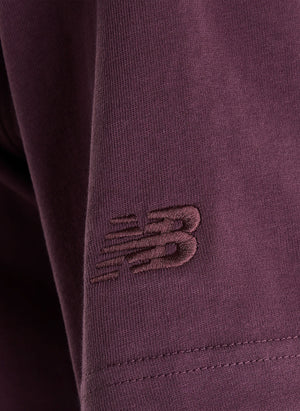 Athletics Flocked Logo T-Shirt - Bordeaux
