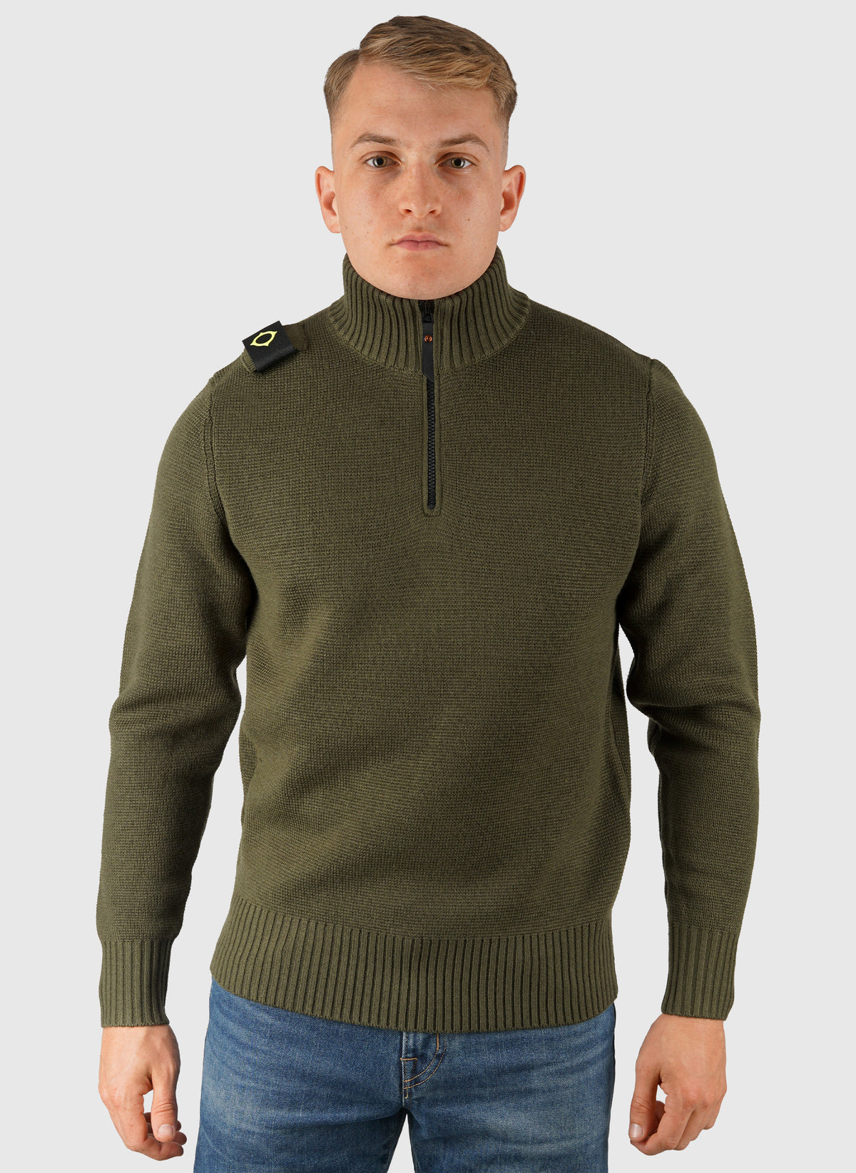 Sarl Quarter Zip Sweatshirt - Bronze Green