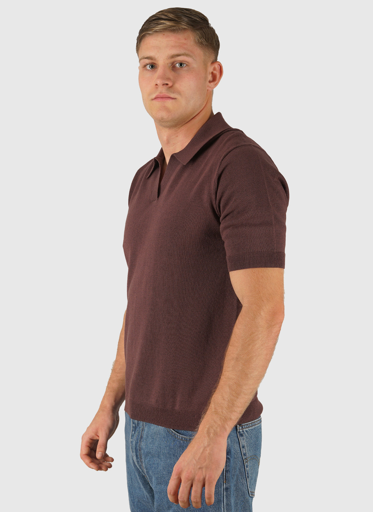 Anholt Cotton Paper Polo - Shale