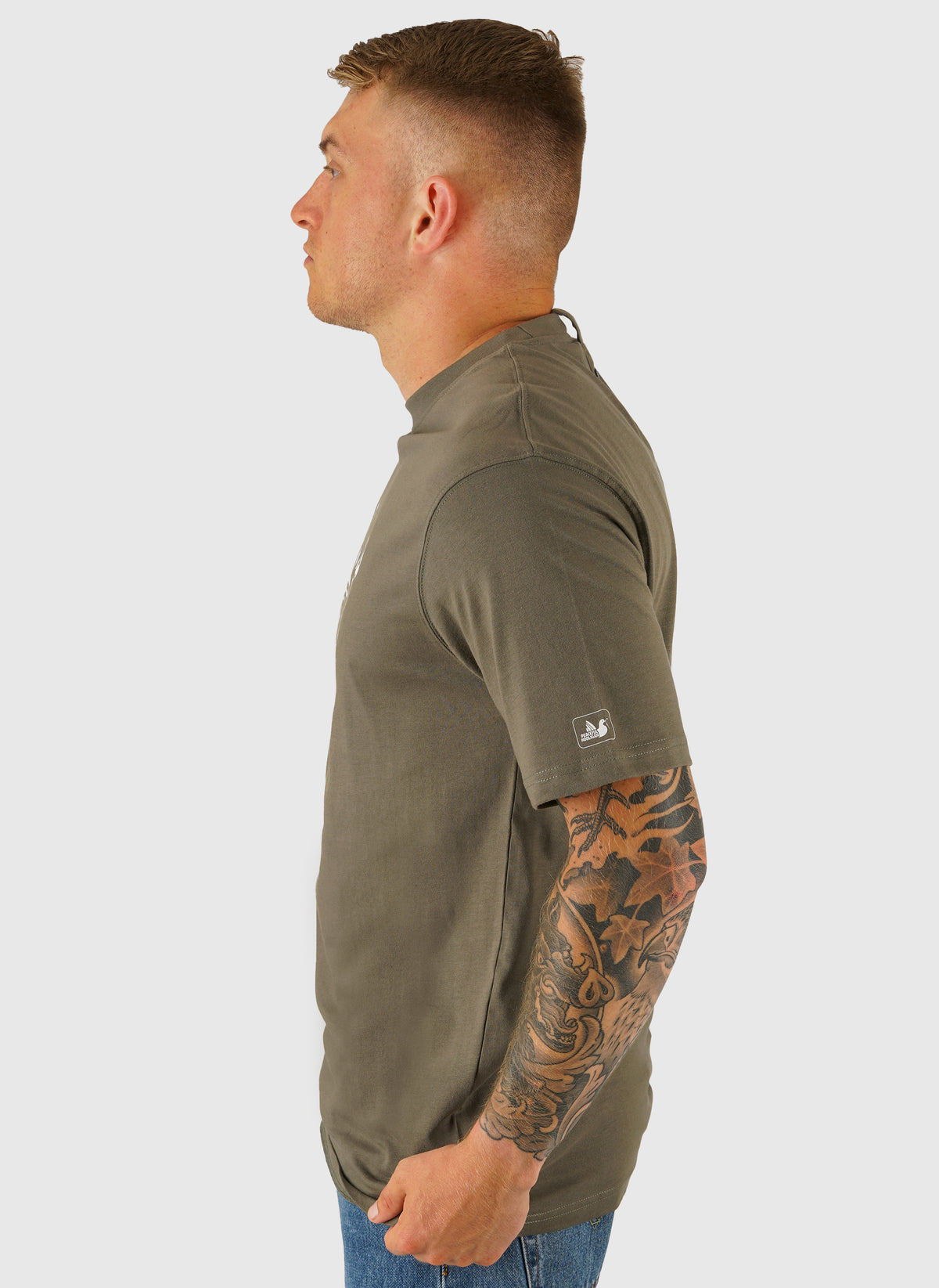 Outline Dove T-Shirt - Dusky Olive