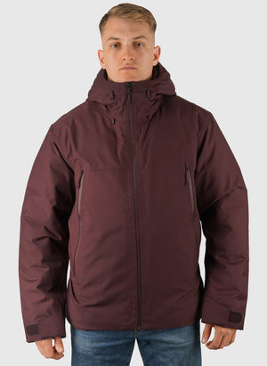 Mountain Range Down Jacket - Deep Burgundy