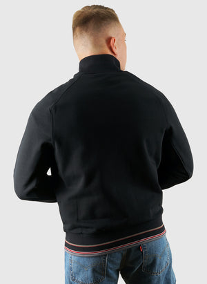 Tipped Track Jacket - Jet Black