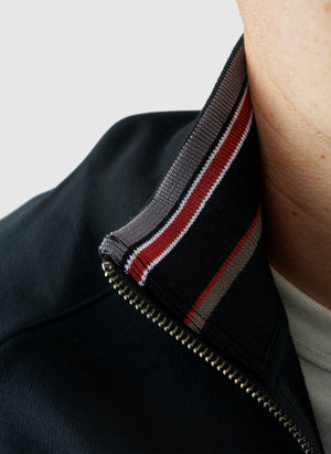 Tipped Track Jacket - Jet Black